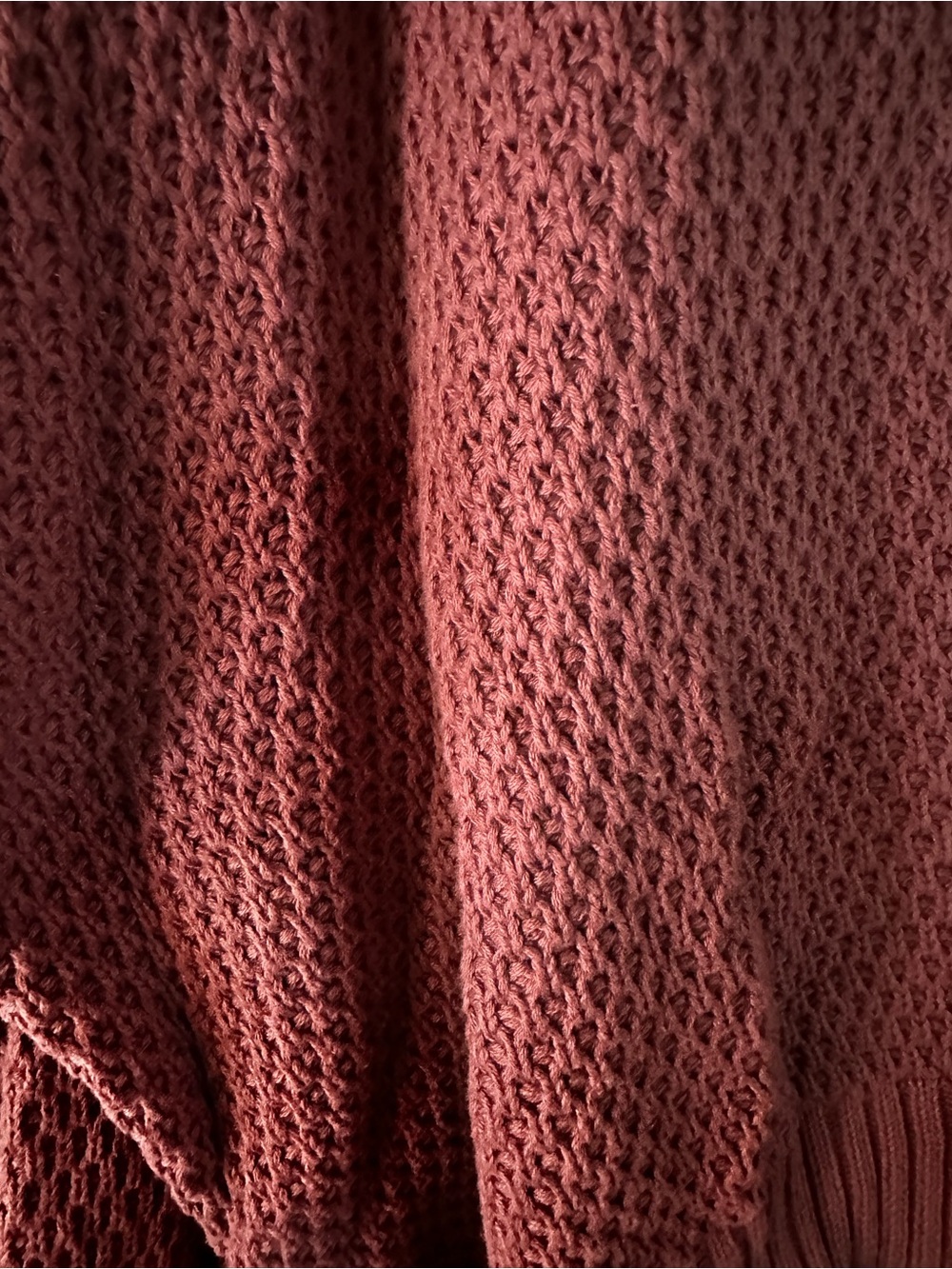 Pact Women's Marsala Honeycomb Knit Crew Sweater S - Picture 6 of 6